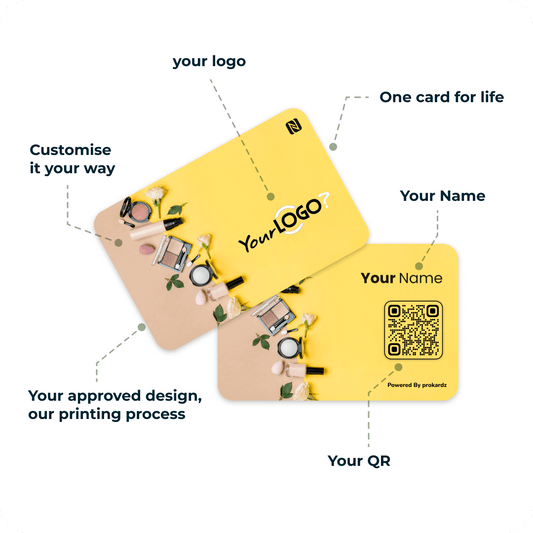 Digital Business Card - Beauty Yellow Card - prokardz - prokardz