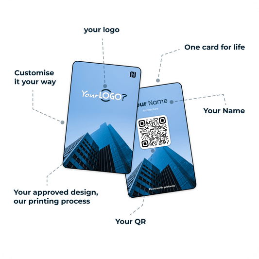 Digital Business Card - Portrait Architect Blue - prokardz - prokardz