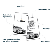 Digital Business Card - Portrait White Car - prokardz - prokardz
