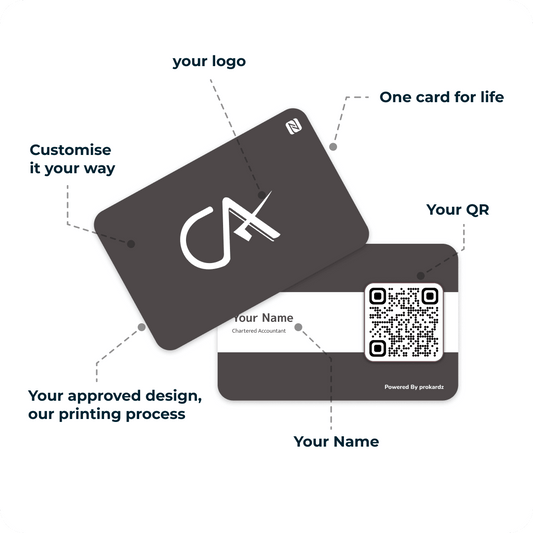Professional Digital Business Card - CA Light Brown Card - prokardz - prokardz